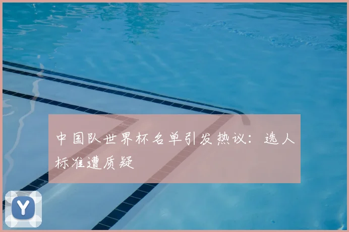 中国队世界杯名单引发热议：选人标准遭质疑