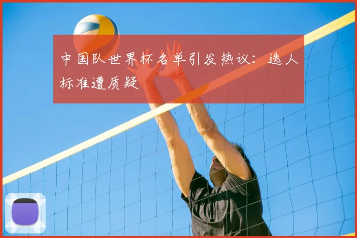 中国队世界杯名单引发热议：选人标准遭质疑
