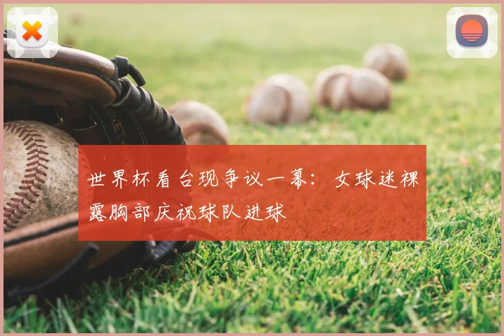 世界杯看台现争议一幕:女球迷裸露胸部庆祝球队进球